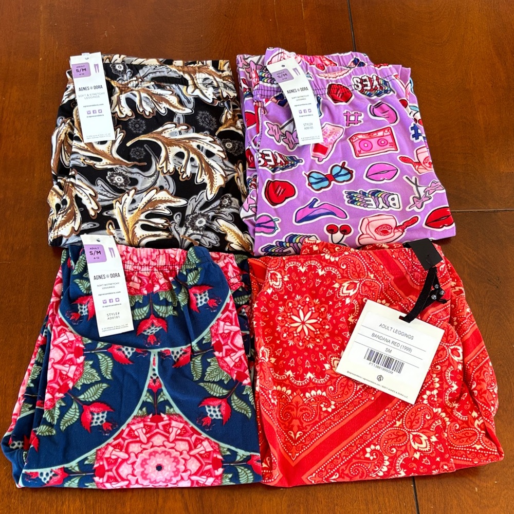 Agnes & Dora Multicolor Soft Legging Bundle. NWT